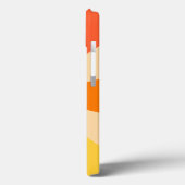Coques Case-Mate iPhone Pop Art Modern 60s Funky Geometry Rays in Orange (Verso / Gauche)