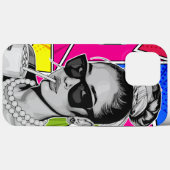 Coques Case-Mate iPhone Pop Art Retrô Mulher Fashion Preto e Branco (Verso (horizontal))