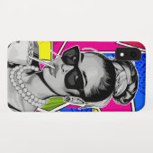 Coques Case-Mate iPhone Pop Art Retrô Mulher Fashion Preto e Branco (Dos (Horizontal))