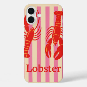 Coques iPhone 16 Plus Pop de homard Gras Crustacés sur les bandes de bon