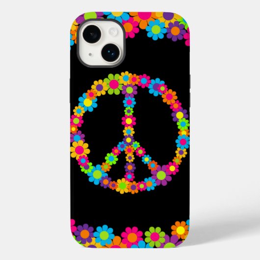 Coques Case-Mate iPhone Pop Flower Power Peace (Verso)