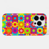 Coques Case-Mate iPhone Pop flower Power Squares (Verso (horizontal))