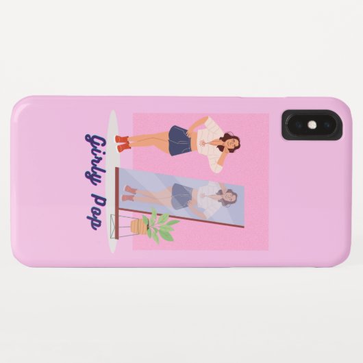 Coques Case-Mate iPhone Pop girly - rose (Dos (Horizontal))