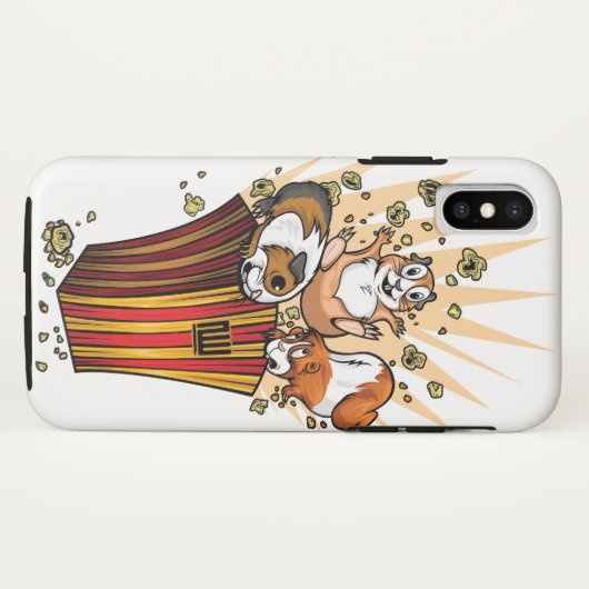 Coques Case-Mate iPhone Popcorn de cochons de Guinée (Dos (Horizontal))