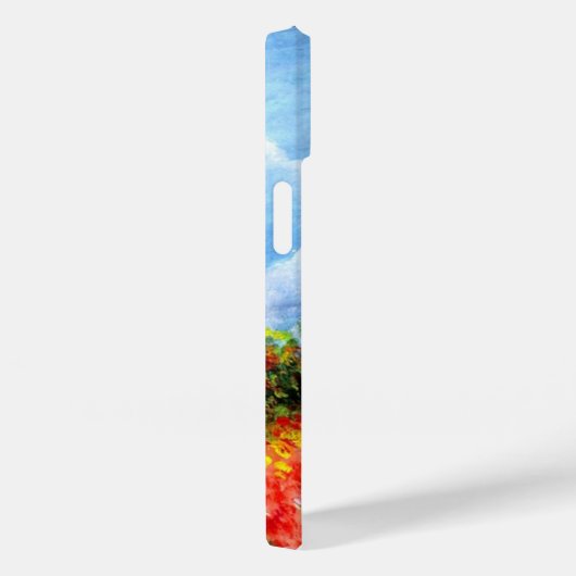 Coques Case-Mate iPhone POPIES EN TOSCANE / Paysage avec champs de fleurs (Verso / Droite)