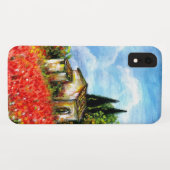 Coques Case-Mate iPhone POPIES EN TOSCANE / Paysage avec champs de fleurs (Dos (Horizontal))