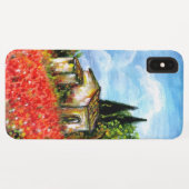 Coques Case-Mate iPhone POPIES EN TOSCANE / Paysage avec champs de fleurs (Dos (Horizontal))