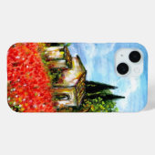 Coques Case-Mate iPhone POPIES EN TOSCANE / Paysage avec champs de fleurs (Verso (horizontal))