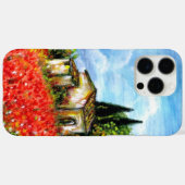 Coques Case-Mate iPhone POPIES EN TOSCANE / Paysage avec champs de fleurs (Verso (horizontal))