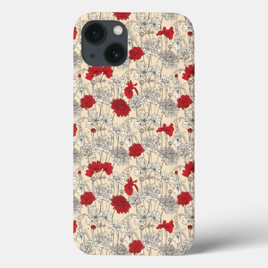 Coques Case-Mate iPhone Poppies rouges (Verso)