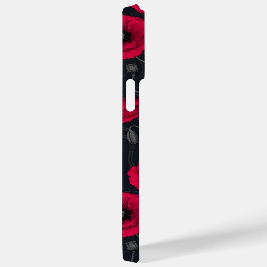 Coques Case-Mate iPhone Poppies rouges (Verso / Droite)