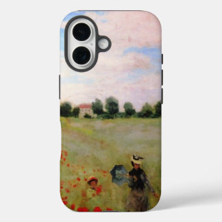 Coques iPhone 16 Poppies rouges par Monet - Poppy Field Parasol Fem