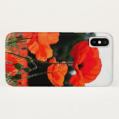 Coques Case-Mate iPhone Poppy Field, Red Poppies en fleurs (Dos (Horizontal))