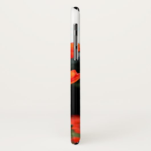 Coques Case-Mate iPhone Poppy Field, Red Poppies en fleurs (Dos/Gauche)