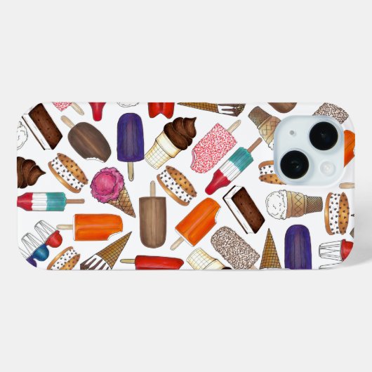 Coques Case-Mate iPhone Pops de crème glacée LolliesPopsicles Soins d'été (Verso (horizontal))