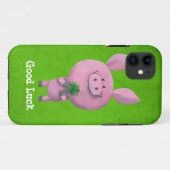 Coques Case-Mate iPhone Porc de bonne chance (Dos (Horizontal))