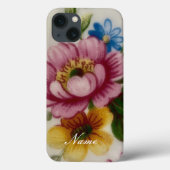 Coques Case-Mate iPhone Porcelaine Inspiré Floral (Verso)