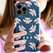 Coques Case-Mate iPhone Porcs Volants Étoilés Célestes Monogrammés