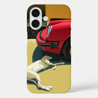 Coques iPhone 16 Porsche et chien
