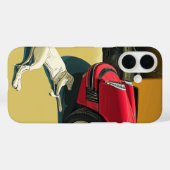 Coques Case-Mate iPhone Porsche et chien (Verso (horizontal))