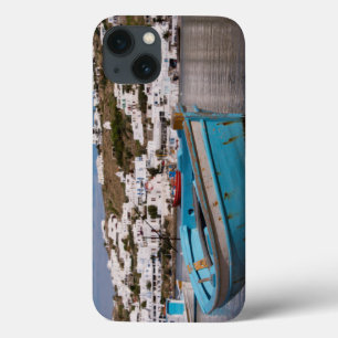 iPhone 13 Case Port and harbor area with Greek fishing boats