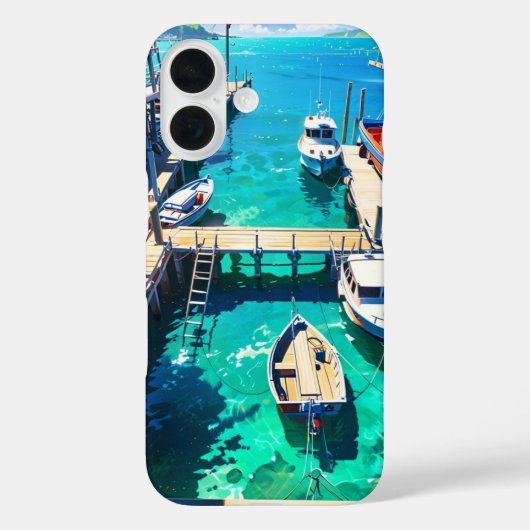 Coques Case-Mate iPhone Port d'été Anime Tranquille (Verso)
