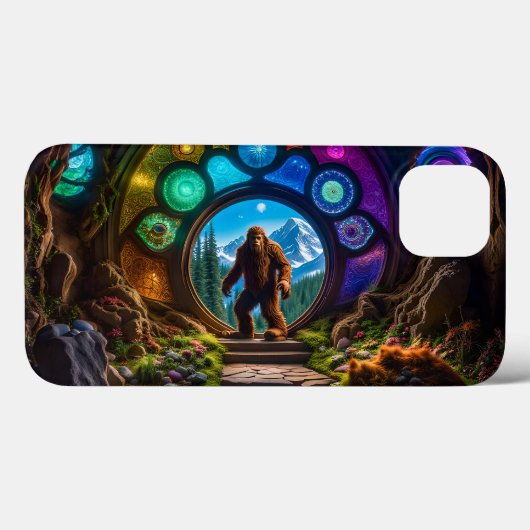 Coques Case-Mate iPhone Portail Dimensionnel Sasquatch (Verso (horizontal))