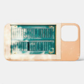 Coques Case-Mate iPhone Porte en bois vert fermé (Verso (horizontal))