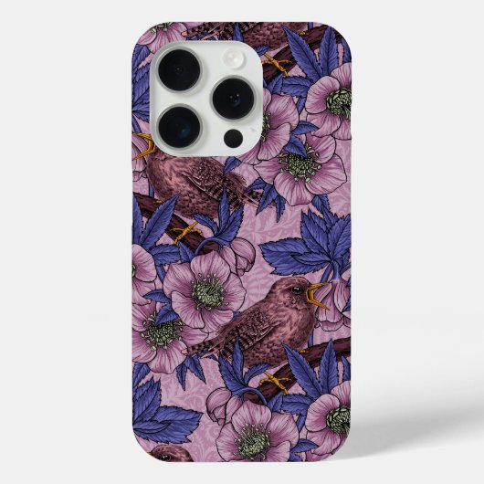 Coques Case-Mate iPhone Porté et hélico, rose et violet (Verso)