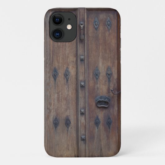 Coques Case-Mate iPhone Porte médiévale espagnole en bois (Dos)
