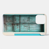 COQUES Case-Mate iPhone PORTE TURQUOISE EN BOIS FERMÉE (Verso (horizontal))