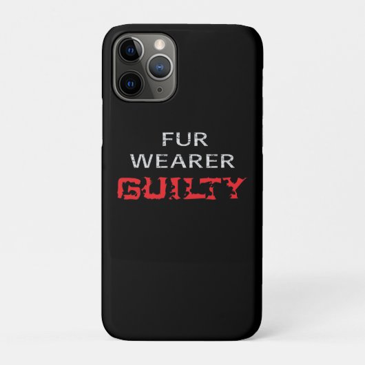 Coques Case-Mate iPhone Porteur de fourrure coupable (Dos)