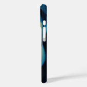 Coques Case-Mate iPhone Portrait Abstrait bleu jaune intense Artistique (Verso / Gauche)