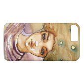 Coques Case-Mate iPhone Portrait abstrait et jolie femme (Dos (Horizontal))