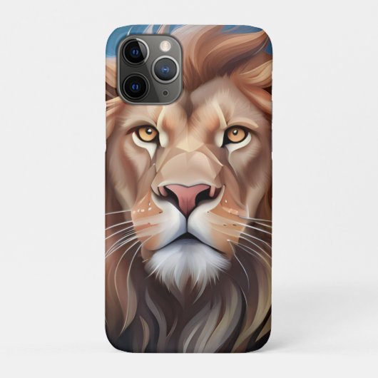 Coques Case-Mate iPhone Portrait Art numérique Lion-56556 (Dos)