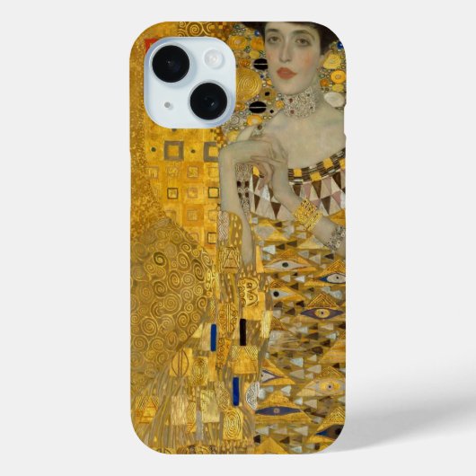 Coques Case-Mate iPhone Portrait d'Adèle Bloch-Bauer I de Gustav Klimt (Verso)