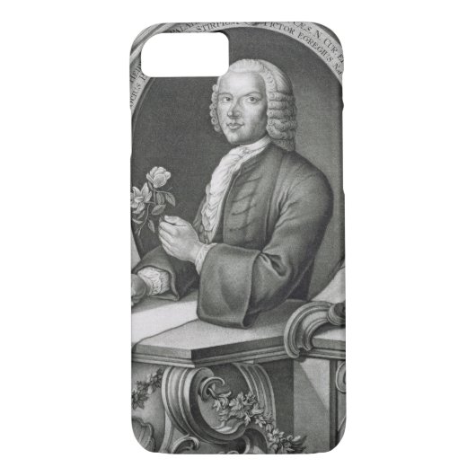 Coques Case-Mate iPhone Portrait de 1710-70) engrav de Georg Dionysius (Dos)