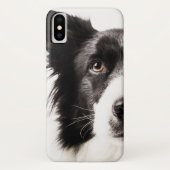 Coques Case-Mate iPhone Portrait de border collie (Dos)