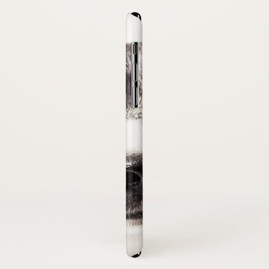 Coques Case-Mate iPhone Portrait de border collie (Dos/Gauche)