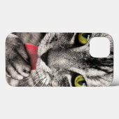 Coques Case-Mate iPhone Portrait de chat (Verso (horizontal))