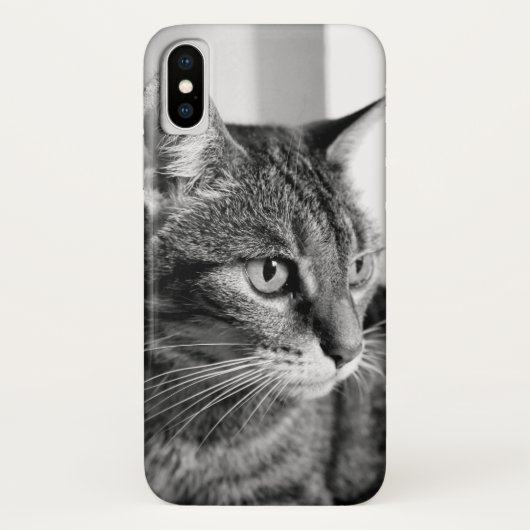 Coques Case-Mate iPhone Portrait de chat - penseur (Dos)