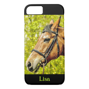 Etui iPhone Case-Mate Portrait de cheval Nom personnalisé