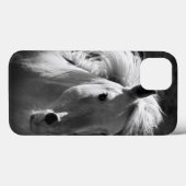 Coques Case-Mate iPhone Portrait de cheval V (Verso (horizontal))