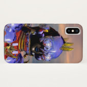 Coques Case-Mate iPhone PORTRAIT DE CYBORG TITAN Science-fiction bleue, Sc (Dos (Horizontal))