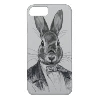 Portrait de lapin en costume