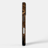 Coques Case-Mate iPhone Portrait de lion géométrique (Verso / Droite)