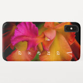 Coques Case-Mate iPhone Portrait de l'orchidée de Cattleya (Dos (Horizontal))