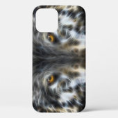 Coques Case-Mate iPhone Portrait de loup inspirant à l'aérographe (Verso)