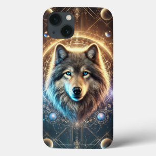 Case-Mate iPhone Case Portrait de Loup Mystique avec Cosmique
