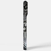 Coques Case-Mate iPhone Portrait de Loup Sérénité au Clair de Lune (Verso / Droite)